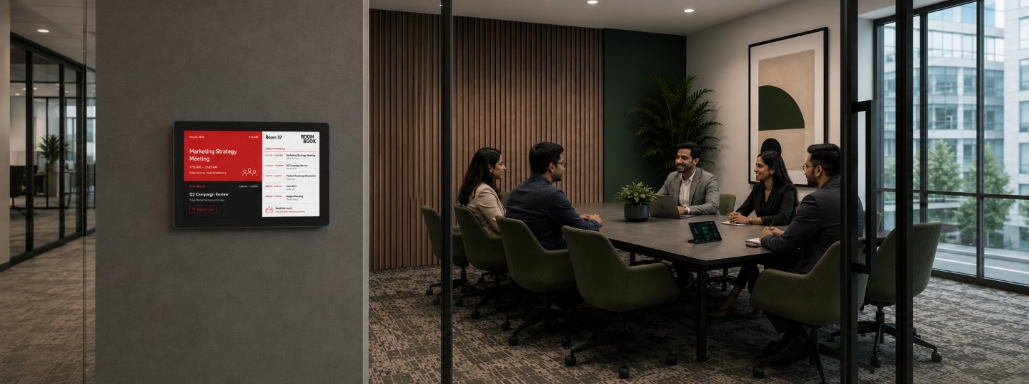 Panasonic wireless meeting room scheduler